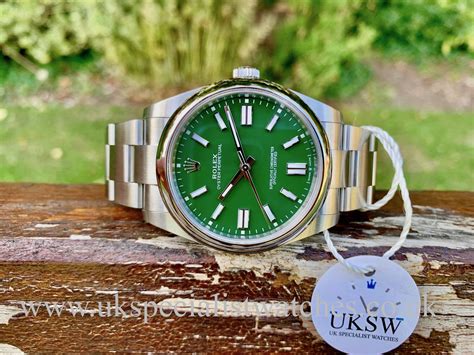 green dial rolex oyster perpetual|rolex oyster perpetual green price.